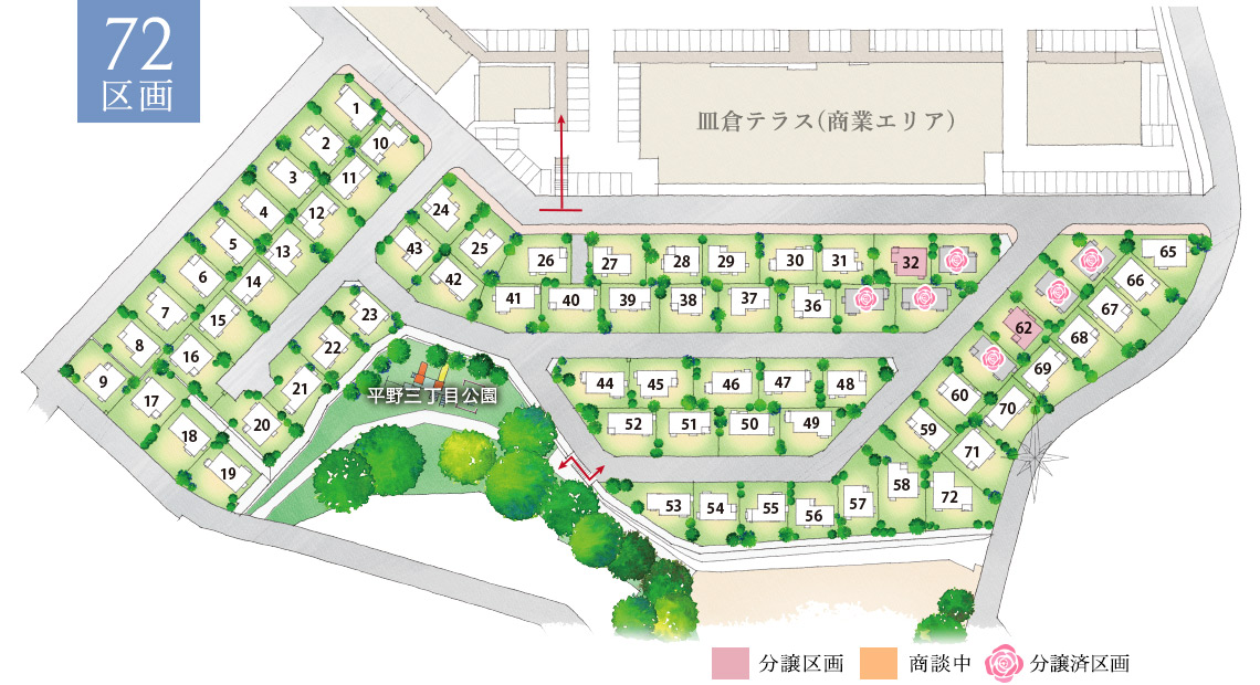ソラノハ（SOLANOHA）区画図