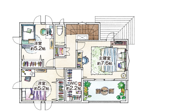 2F間取り図