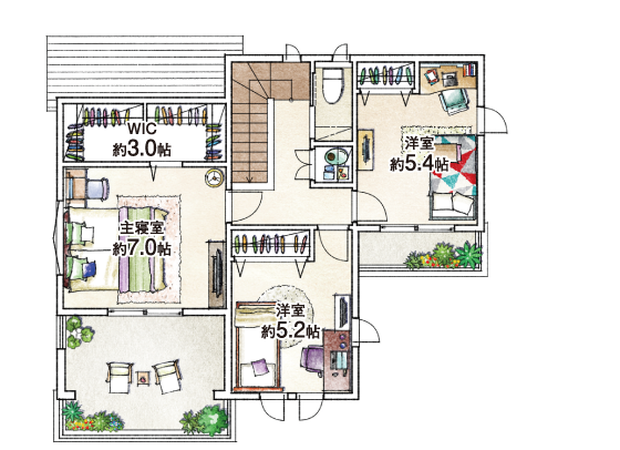 2F間取り図