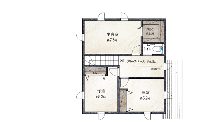 2F間取り図