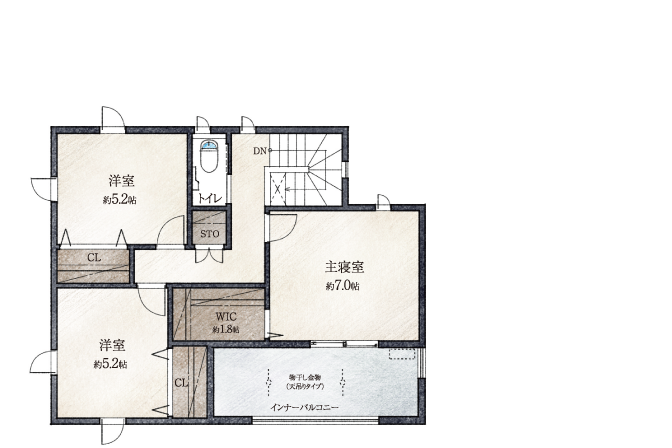 2F間取り図