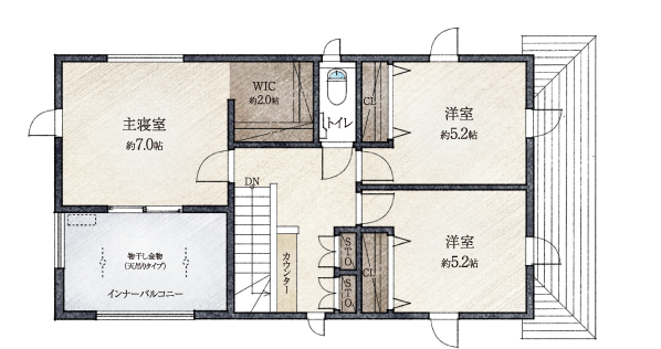 2F間取り図