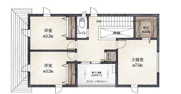 2F間取り図