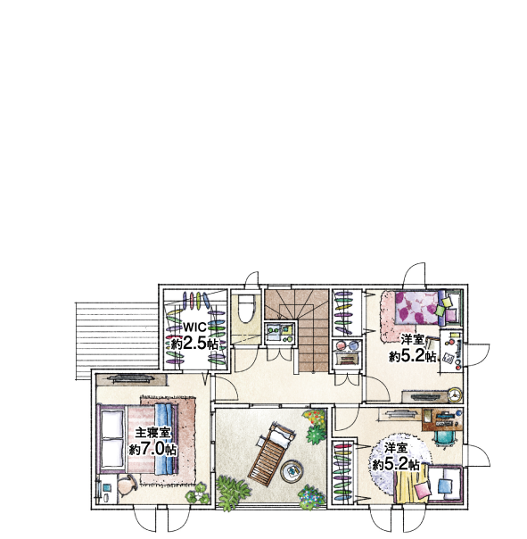 2F間取り図
