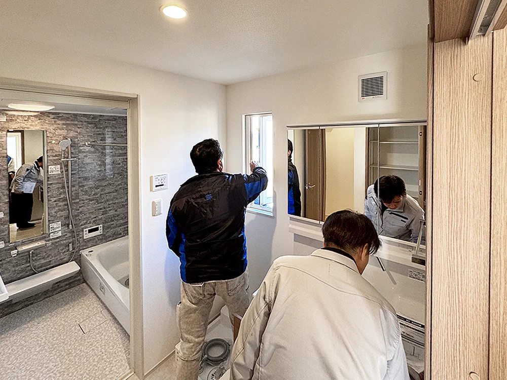 建物竣工検査の様子