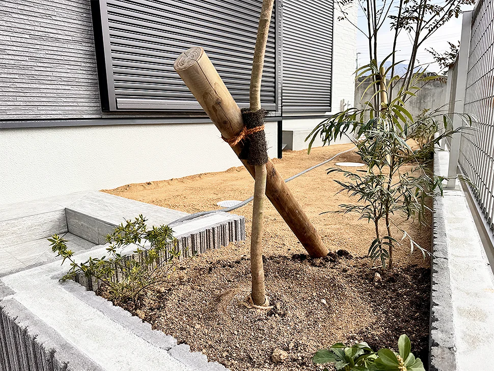 外構工事の様子