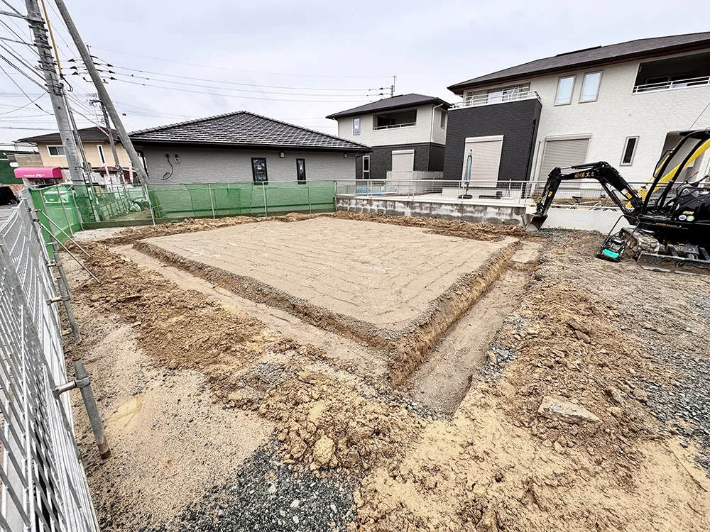 掘削工事（根切り）の様子