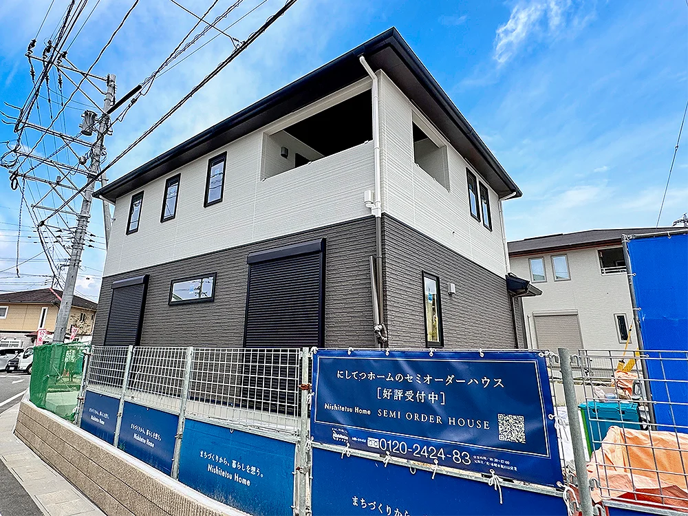 大野城市「やさしく巡る 無駄のない家」建築現場