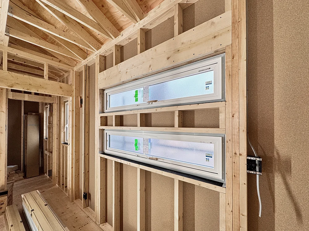 内部造作工事の様子