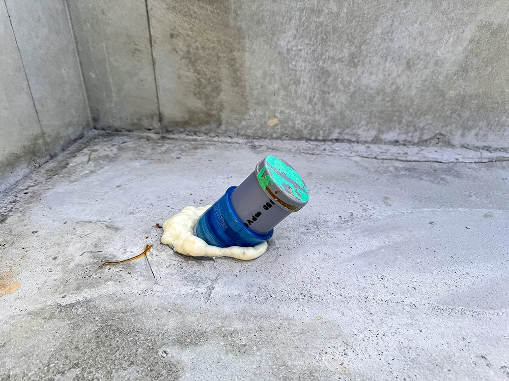 配管工事・躯体土台の様子