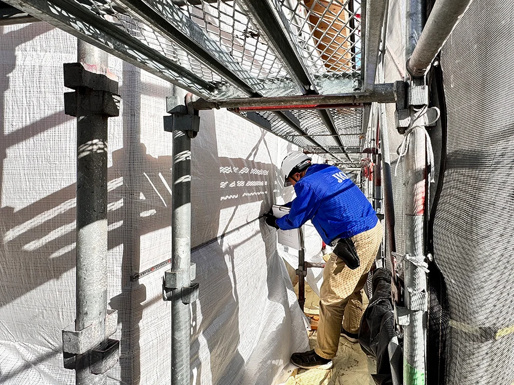 ＪＩＯ構造躯体検査の様子