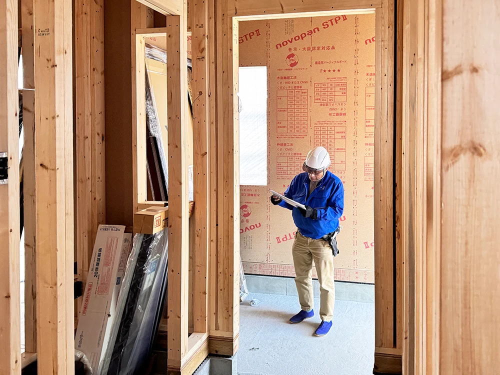 ＪＩＯ構造躯体検査の様子