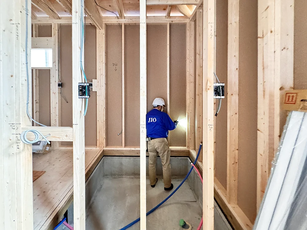 ＪＩＯ構造躯体検査の様子