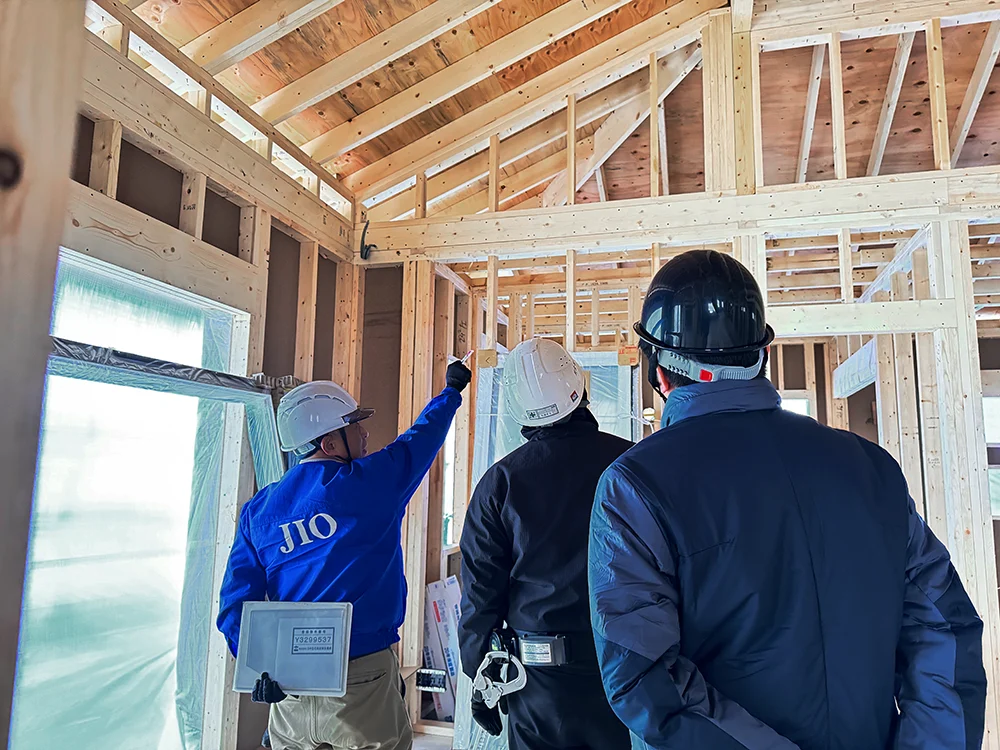 ＪＩＯ構造躯体検査の様子