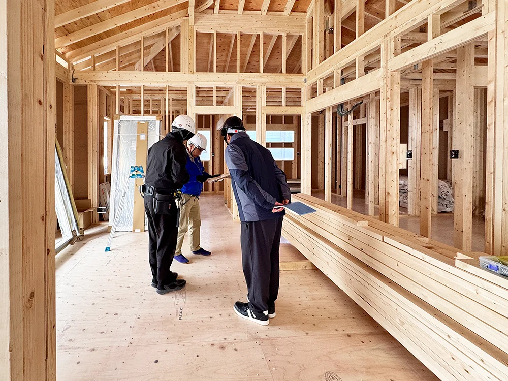 ＪＩＯ構造躯体検査の様子