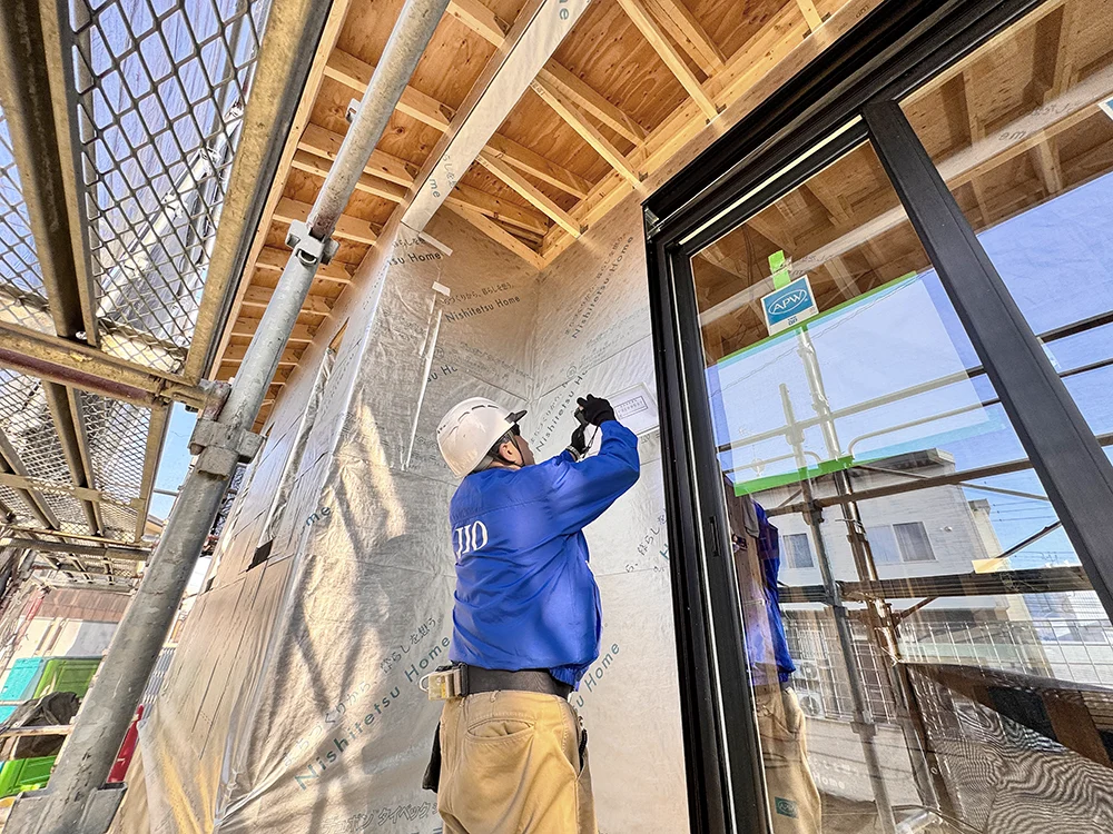 ＪＩＯ防水下地検査の様子