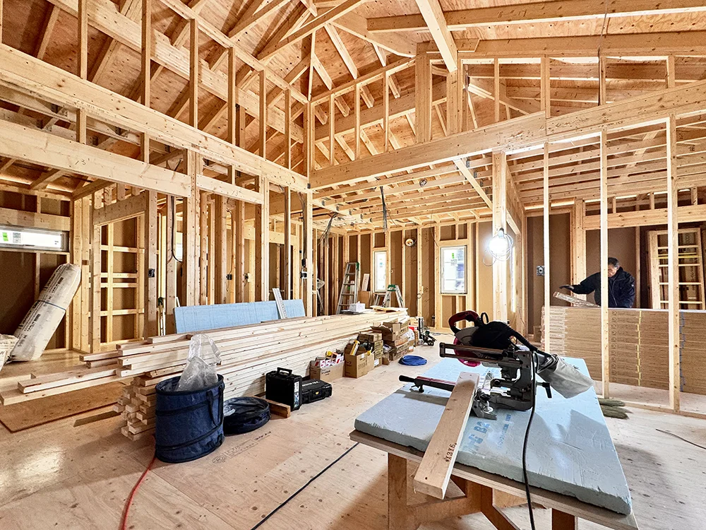 造作工事の様子